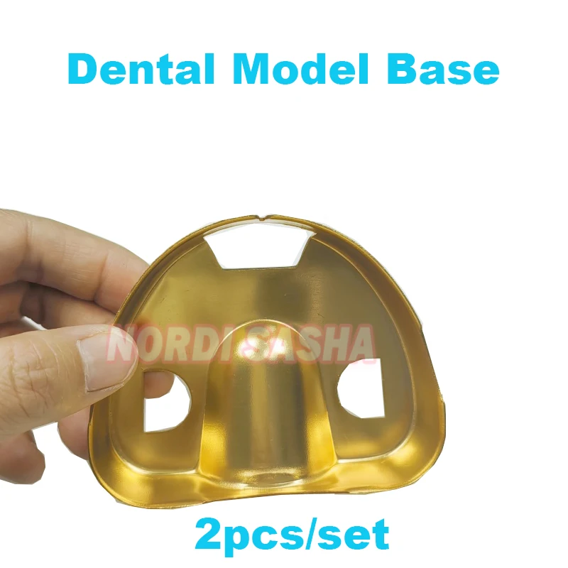 1 Pair(2pcs） Full Denture Mold Base Dental Plaster Model Making Mold Box for Implant /Orthodontic /Removable /Fixed Dentures