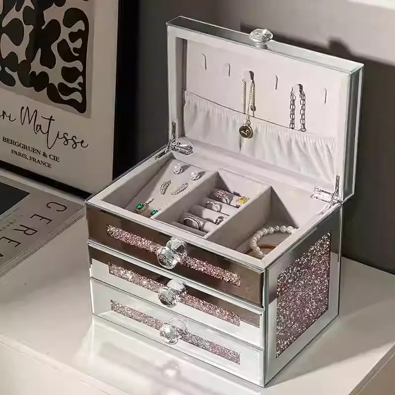 

Jewelry storage box, large-capacity high-end shelf.