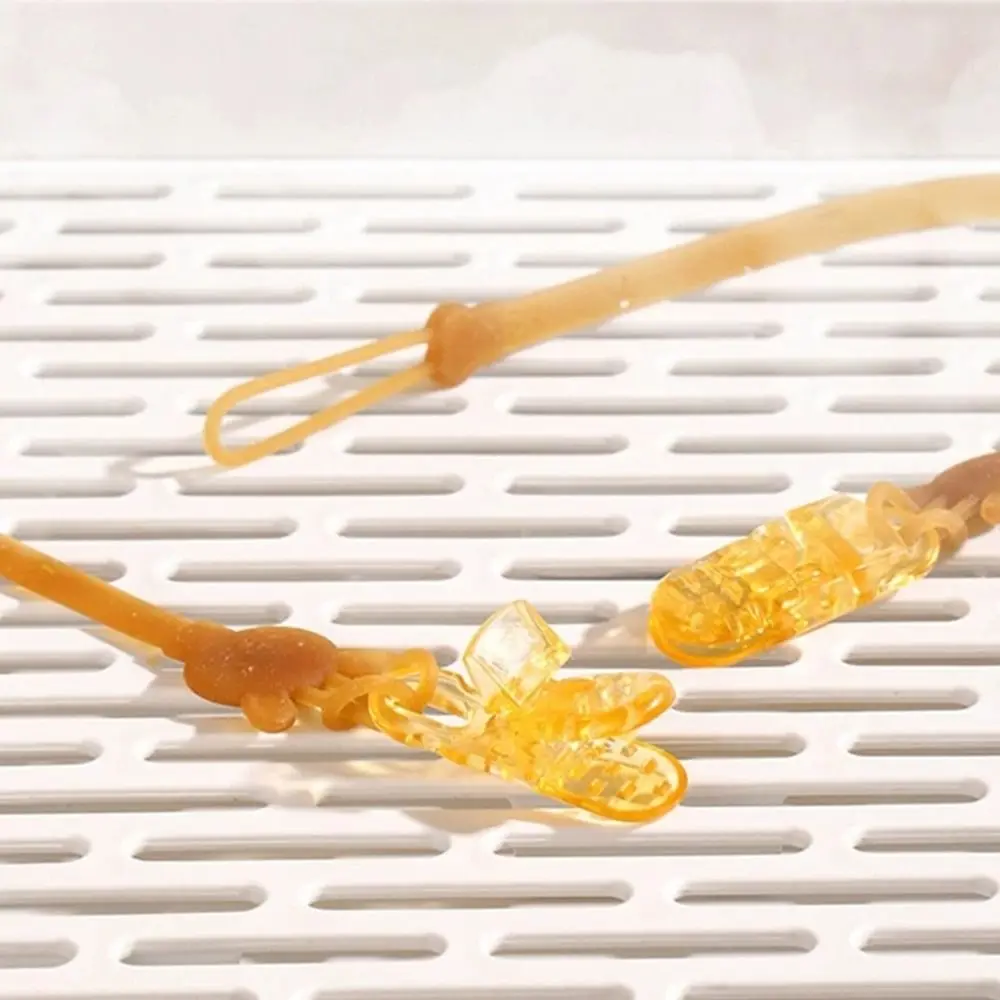 

Silicone Pacifier Holder Clip Food-grade Anti-lost Baby Pacifier Chain Adjustable BPA Free Teething Soother Strap Infant
