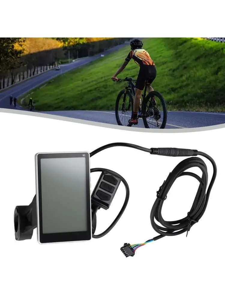 AliExpress SPORTARC 1 Pc Electric Bike Speed Control Meter 5 Pin M5 LCD Display Vertical Screen Instrument With 2M Line E-Bicycle Accessories