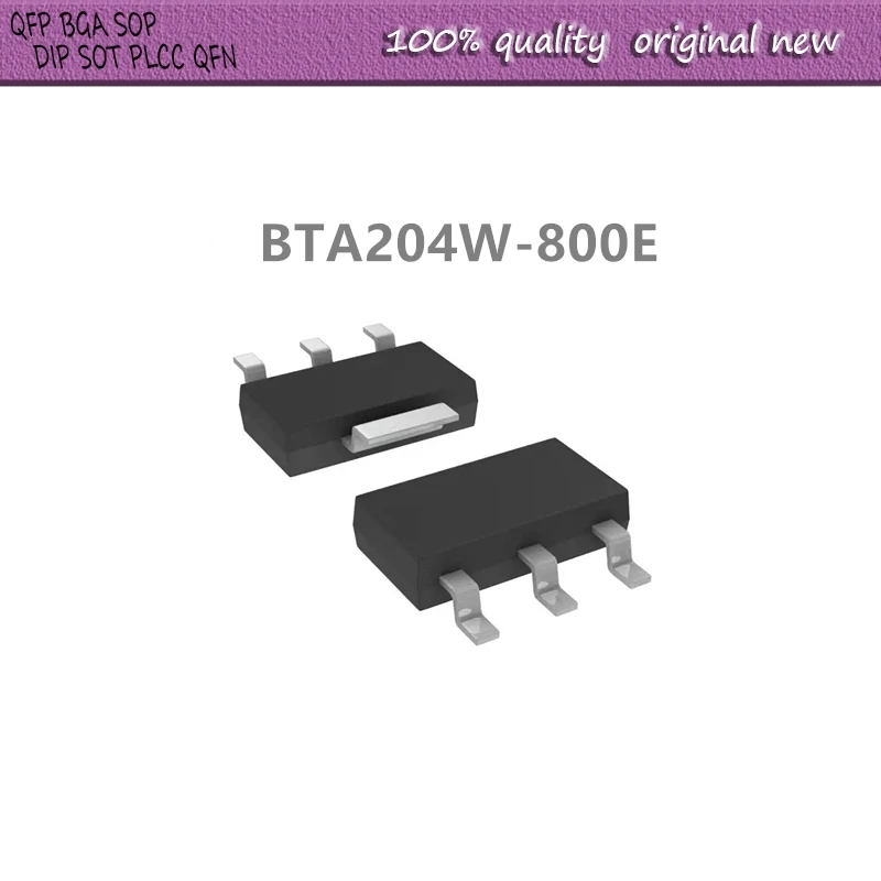 50Pcs/Lot   BTA204W-800E BTA204   SOT-223