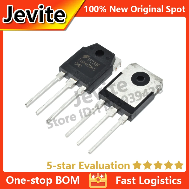 Jevite 100% New Original electronics Controller 10 units/lote  FGA40N65 FGA40N65SMD 650V 80A TO-3PN Triode IGBT Transistor