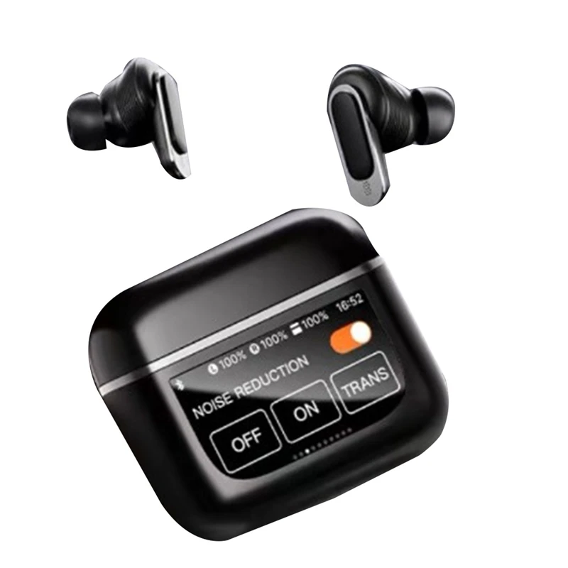 TWS Bluetooth 5.3 Bluetooth Earphone In-Ear V8 Full Color Touch Screen True Wireless Noise Cancellation Sports Headset