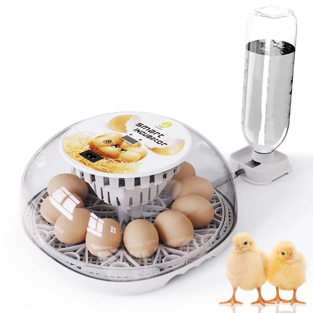 

12 Eggs automatic incubator Household small chicken, duck and goose egg incubator automatic water adding intelligent temperature