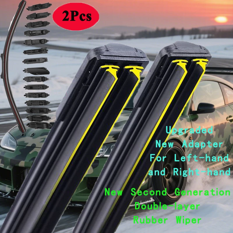 

For KIA RIO 4 2017 2018 2019 2020 2021 2022 Windshield Windscreen Brushes Cutter Accessories Washer 2pcs Car Front Wiper Blades