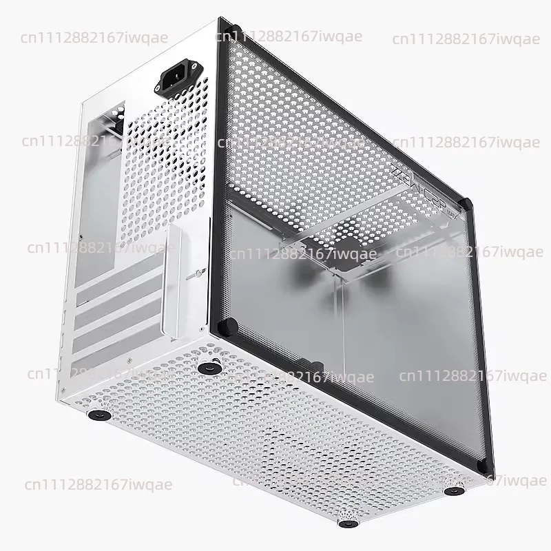 C2P MATX ITX Small Case All Aluminum Case Glass Side Transparent ATX Power K88 Mini Computer Case