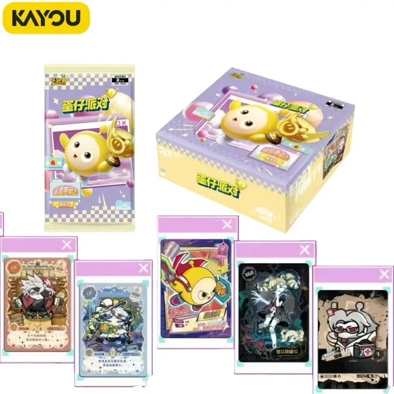 

Коллекционные карточки KAYOU Eggy Party: Модный набор из шести штук, оригинальная аниме-серия, флеш-карты, игрушка-подарок в оригинальной коробке