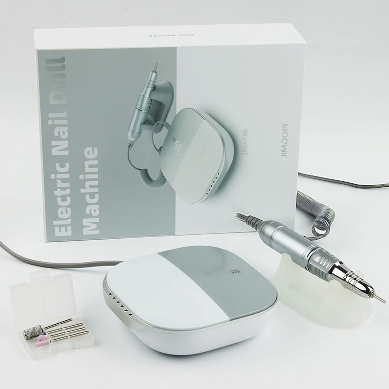 Hoge kwaliteit elektrische nagelboormachine 35000 RPM elektrische vijl HD-display Metalen manicurepen Professionele nageldraaibank Schuurmachine