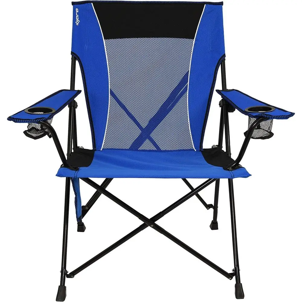 

Dual Lock olding Camp Chairs - tile or Sports, Outdo& Lawns - Locks Positions - Maldives Blue