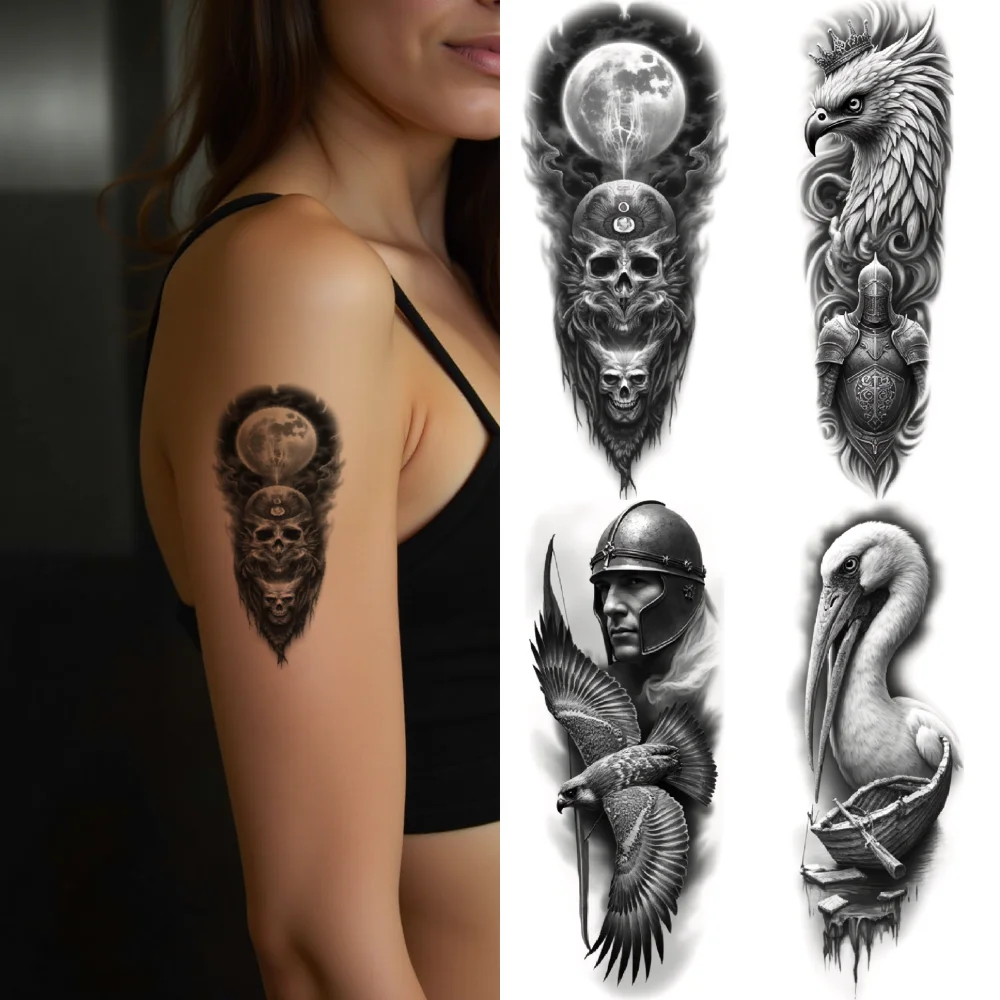 

12pcs Temporary Tattoo Realistic Temporary Tattoos Snake Turtle Egg For Thigh Arm Male
