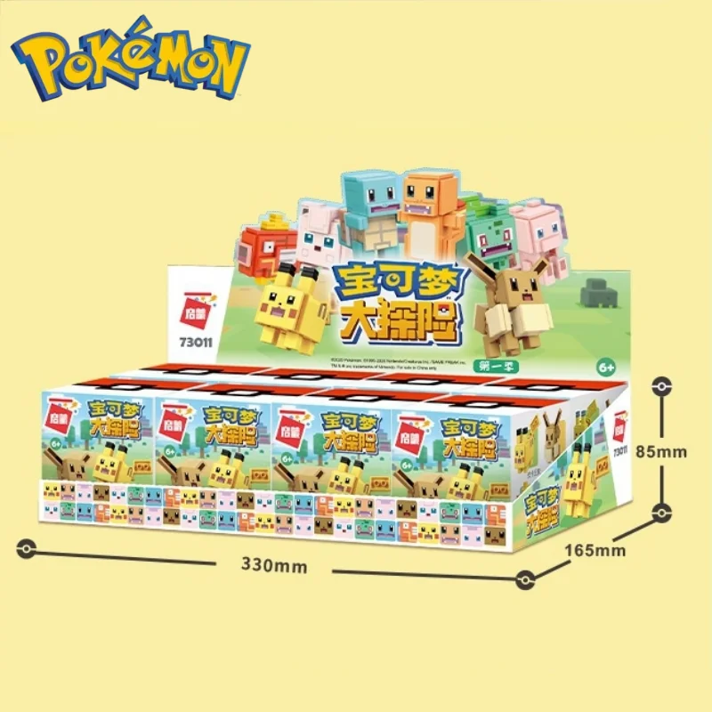 Pokémon-bloques de construcción de aventura, dibujos animados, Pikachu Mewtwo, figuras de partículas pequeñas, modelo educativo para niños, juguete para regalo