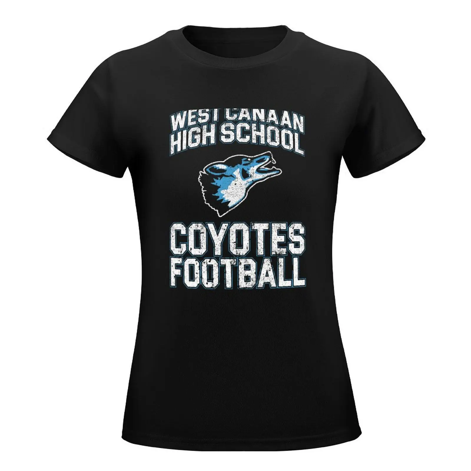 West Canaan High School Coyotes Football - Varsity Blues T-Shirt summer top summer tops western t-shirt dress for Women