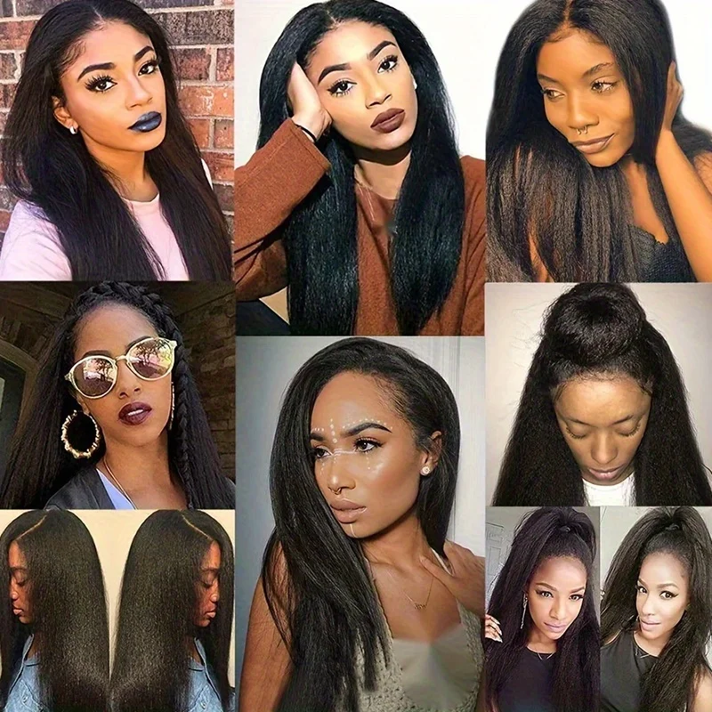 14-22" Yaki Recht Synthetisch Haar 3Pack, Natuurlijke Look, Zacht en Glad, Hoogwaardig Vlechtmateriaal, voor Halloween Kerstmis