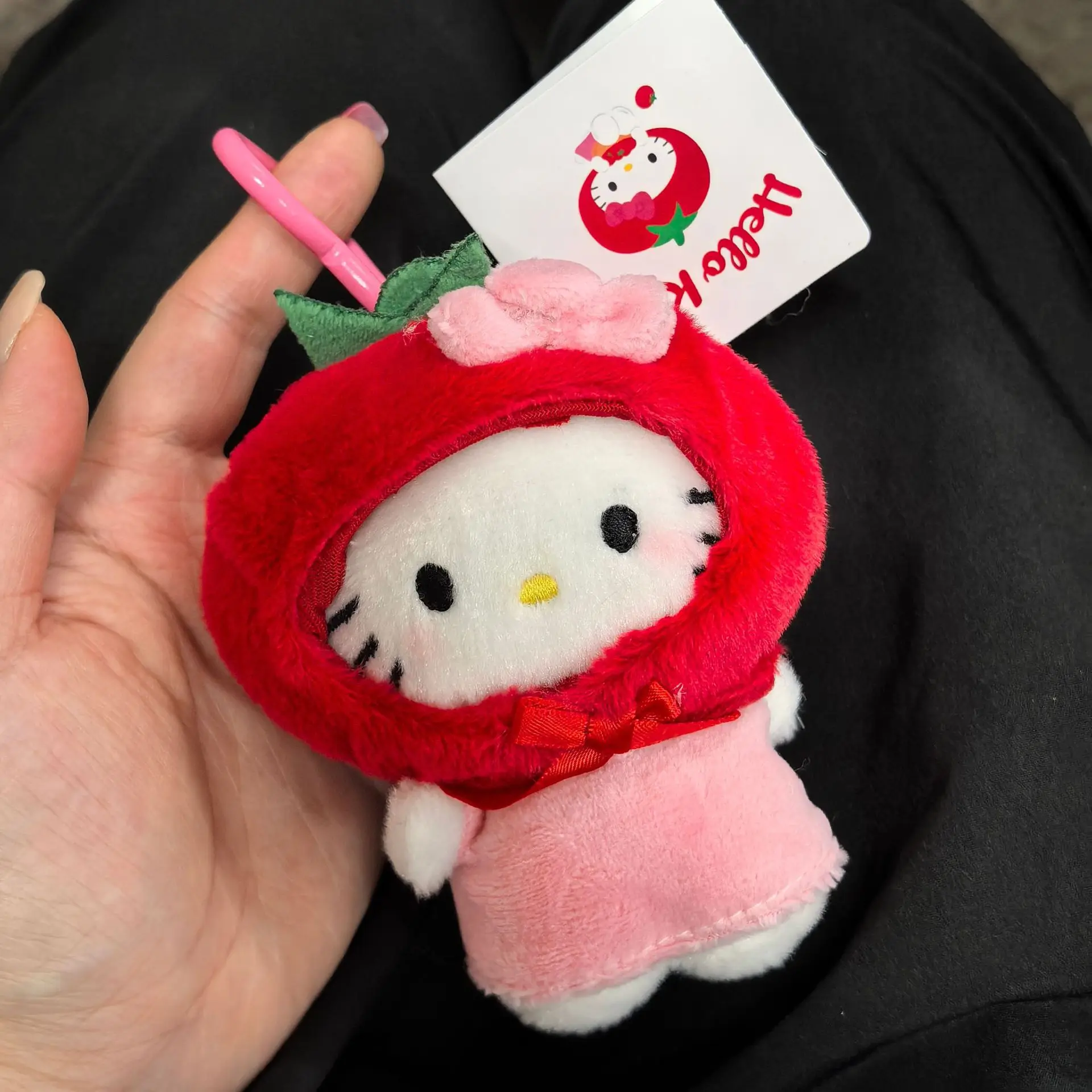 

Cartoon Cute Vegetable Tomato Creative Cat Bag Pendant Doll Bag Hanger Keychain Versatile Fashion Keychain Pendant