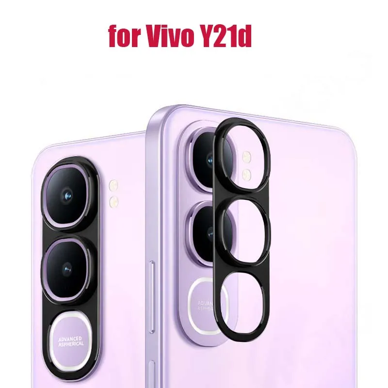 

for Vivo Y21d Camera Bezel Anti Scratch Metal Frame Cover Hollow Film Super Slim Lens Protector Cap Sticker