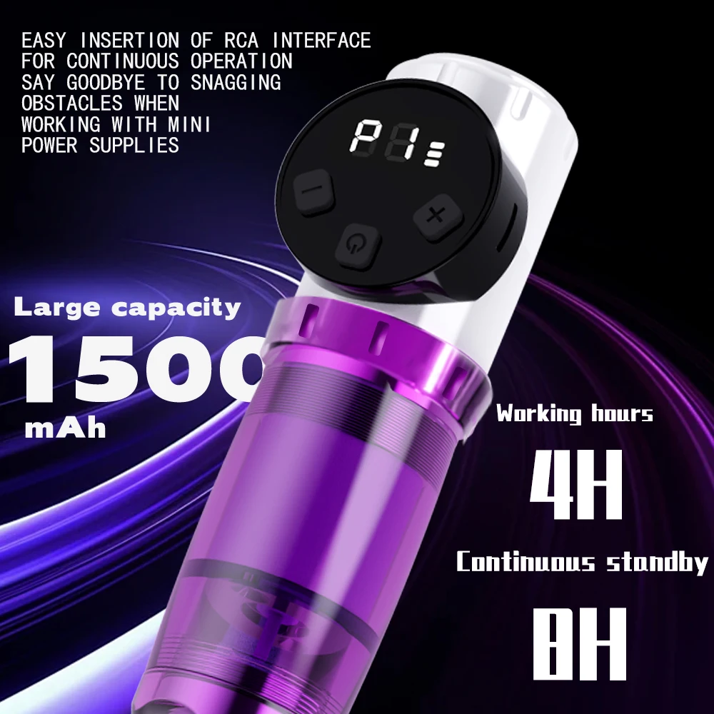Kit de máquina de tatuaje Goldplume, kit de máquina de tatuaje inalámbrica, fuente de alimentación de tatuaje integrada de 1500 Mah, viene con 20 agujas de tatuaje, 11 botellas de materiales de color y otros accesorios, kit completo de tatuaje, suministros de tatuaje para principiantes y maestros de tatuajes