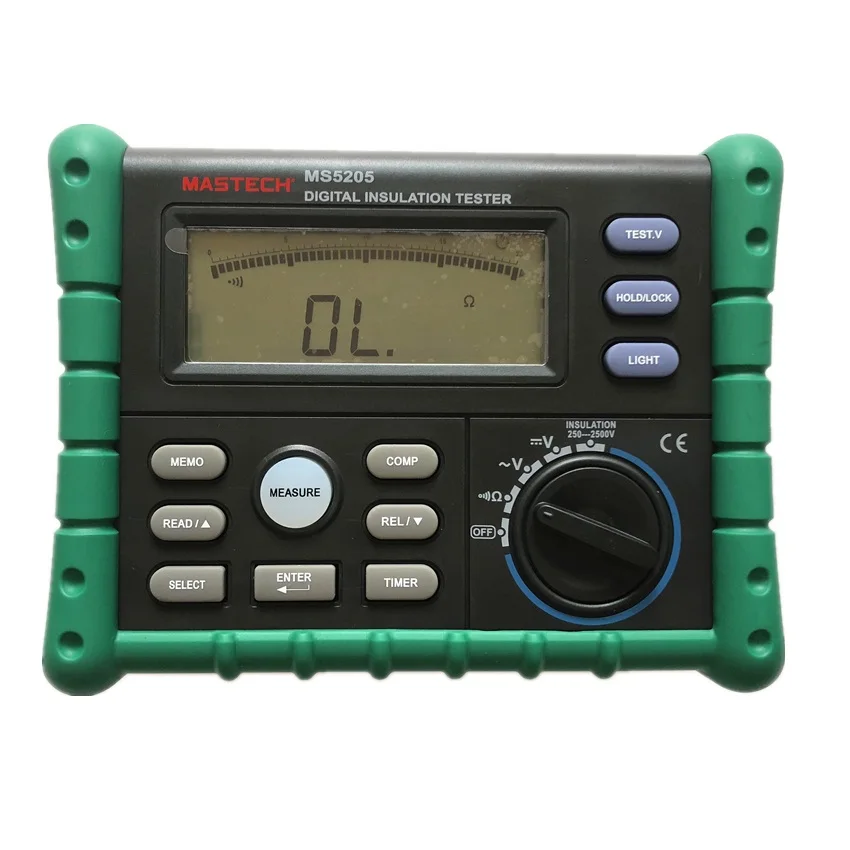 Mastech High Precision Digital MS5205 Insulation Tester 100.0G MegOhm Meter DC 250/500/1000/2500V AC750V