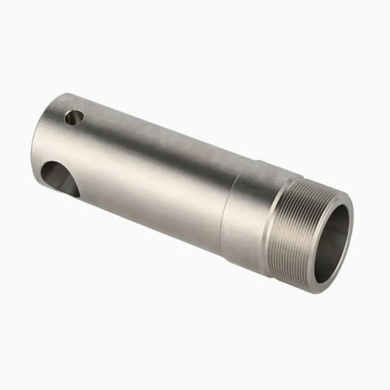 

Rapid Prototyping and Drilling Services Custom Stainless Steel Multi-hole Threaded Shaft Sleeve