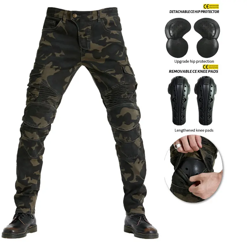 Moto Jeans Motorcycle Pants Motorcycle Jeans Protective Gear Riding Touring Motorbike Trousers With Protect Gears Summer Women - Image 4