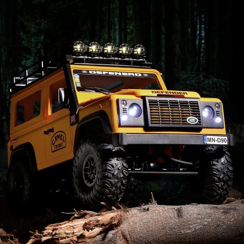 Mangniu'S New Mn98 Land Rover Defender Camel Cup D90 Four-Wheel Drive Rc Off-Road Vehicle Remote Control Climbing Model Car Toy