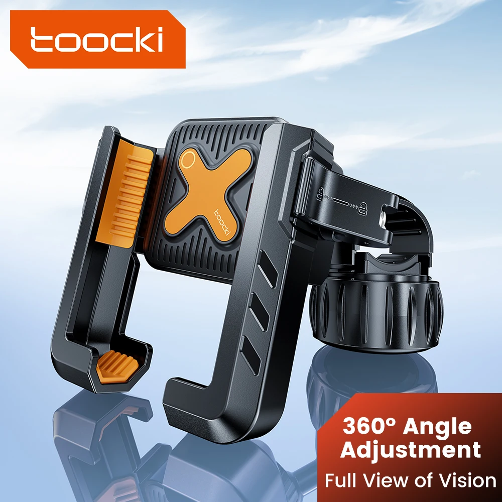

Toocki Universal Bike Phone Holder 360° Rotatable Silicone Shockproof Cycle Phone Stand For iPhone 16 Pro Max Samsung S24 Xiaomi