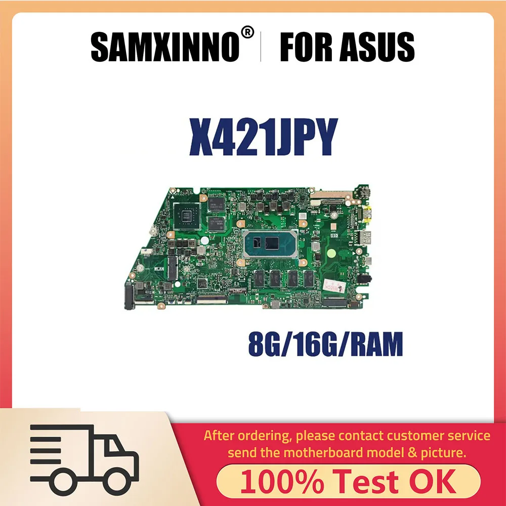 

Notebook Mainboard For ASUS X421JQ X421JFY X421JPY X421JQY X521JQ X521JQY R521JP Laptop Motherboard I5 I7 CPU 10th 8G 16G