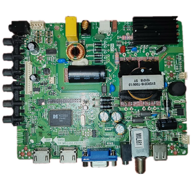 TP.MS3393.PB851 Scheda madre TV tre in uno testata bene