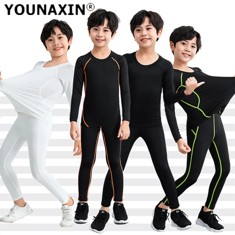 

Unisex Children's Sportswear T-shirts Exercise Pants Boy Girl's Basketball Kids Running Outdoor Trousers Activewear S M L XL 2XL
