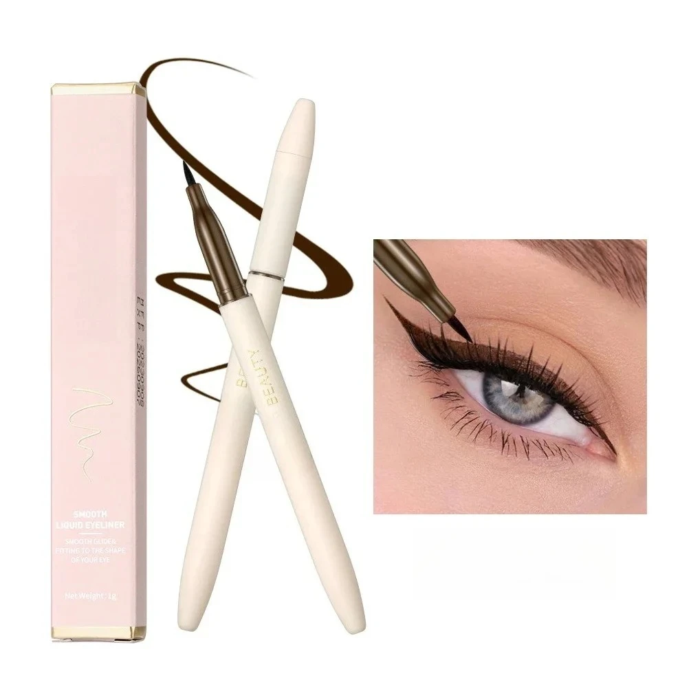 1 قطعة كحل سائل أسود طويل الأمد مقاوم للماء قلم تحديد العين جل عيون ماكياج أدوات التجميل للنساء #1