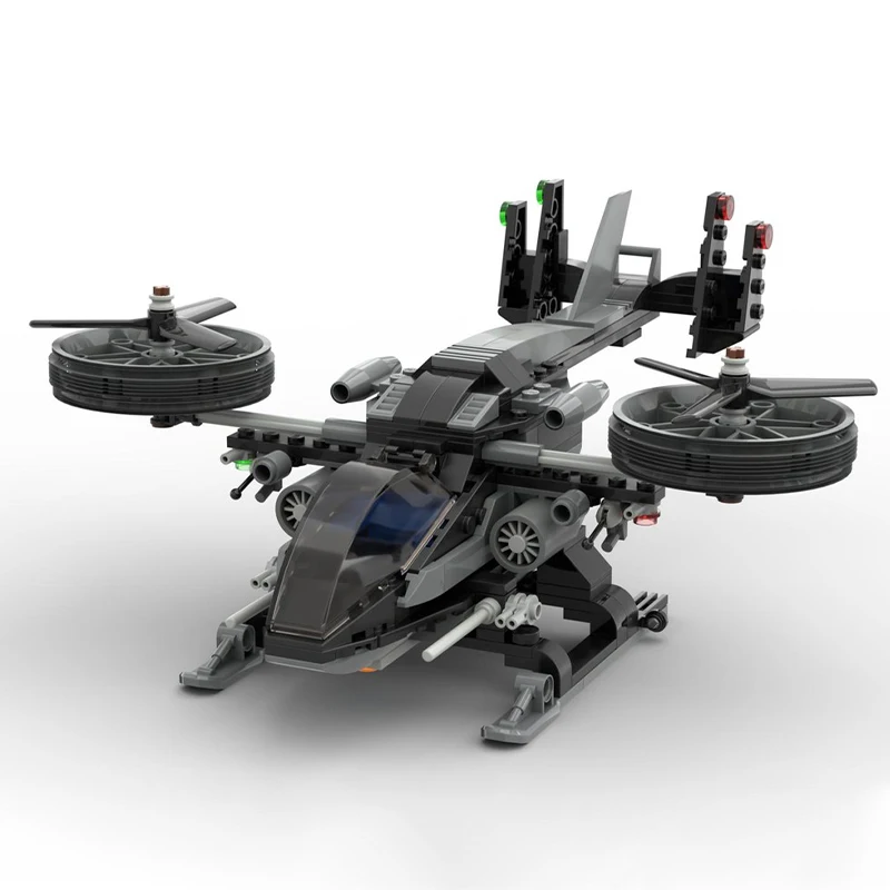 214pcs MOC AVATAR HELICOPTER  Building Blocks Christmas Preschool children Advanced DIY Gift Designed for Adults