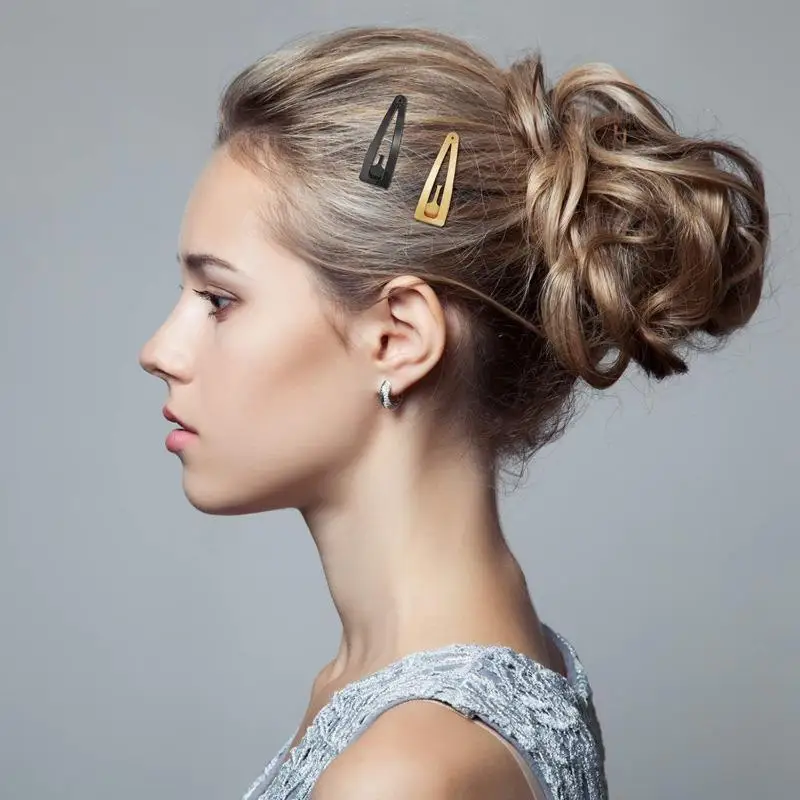 10Pcs Double grip Hair Clips Metal Snap Barrettes Non slip Hair Styling Tools for Women Girls Side Clamps