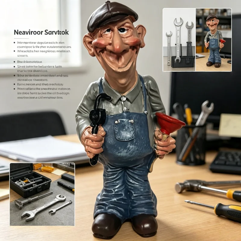 Figurka hydraulika z żywicy [T – Home Decor Brand recenzja i cena