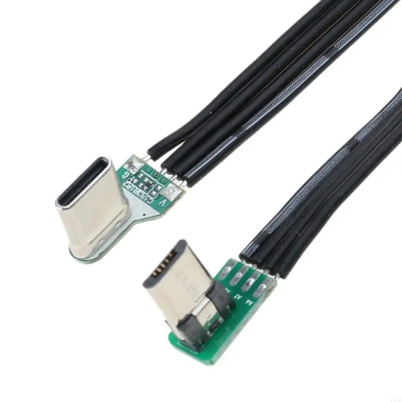 USB Tipo USB 5PIN Cable izquierdo Adaptador en ángulo derecho Carga y cable datos 77JC