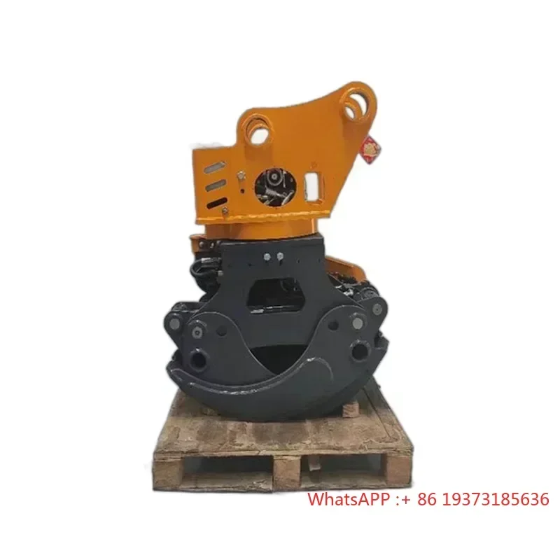 Manufacturer logging clamp saw, automatic wood grabbing machine, multi-functional rotary excavator logging clamp saw