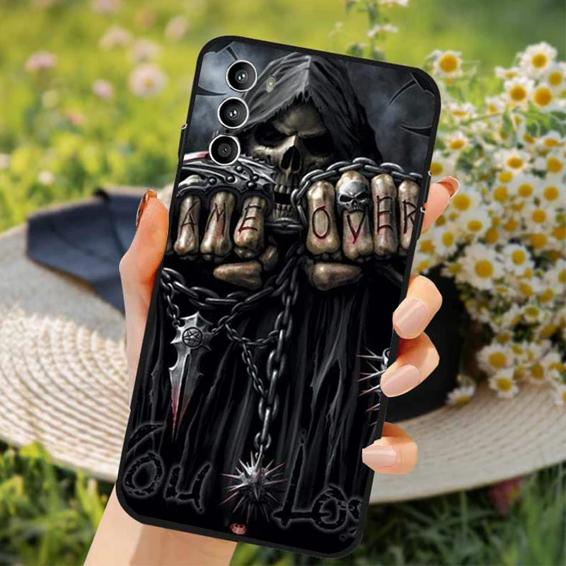 Grim Reaper Skull Art Phone Case for Moto G84 G22 G32 G42 G52 G62 G53 G72 G60 G60S G100 G10 G20 G30 G13 G50 G 5G G Pure