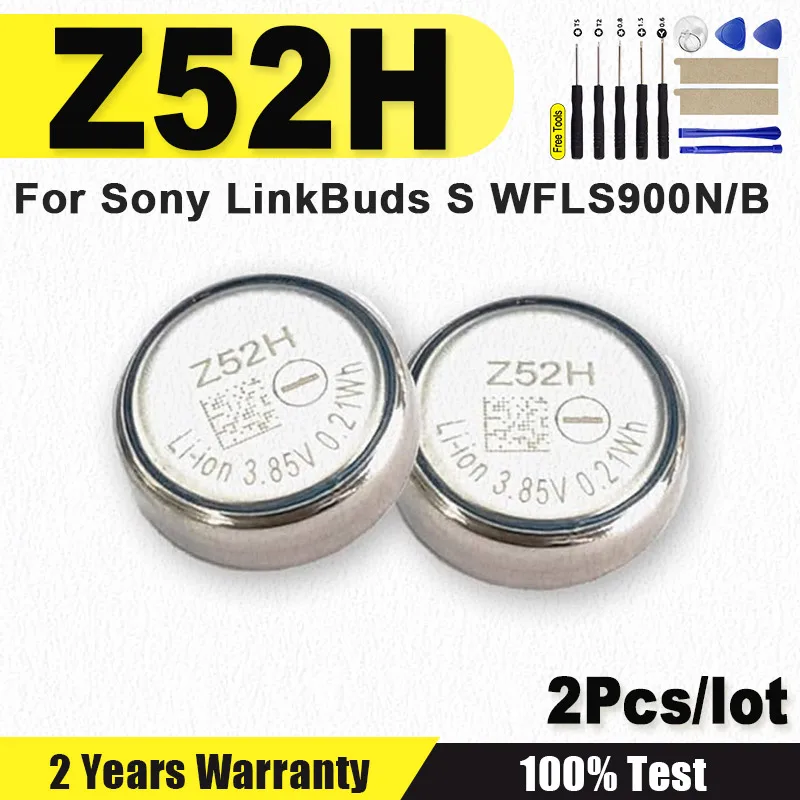 

2PCS NEW ZeniPower 1240 Z52H 3.85V Battery for Sony LinkBuds S WFLS900N/B Truly Wireless Earbud Headphones + Tools
