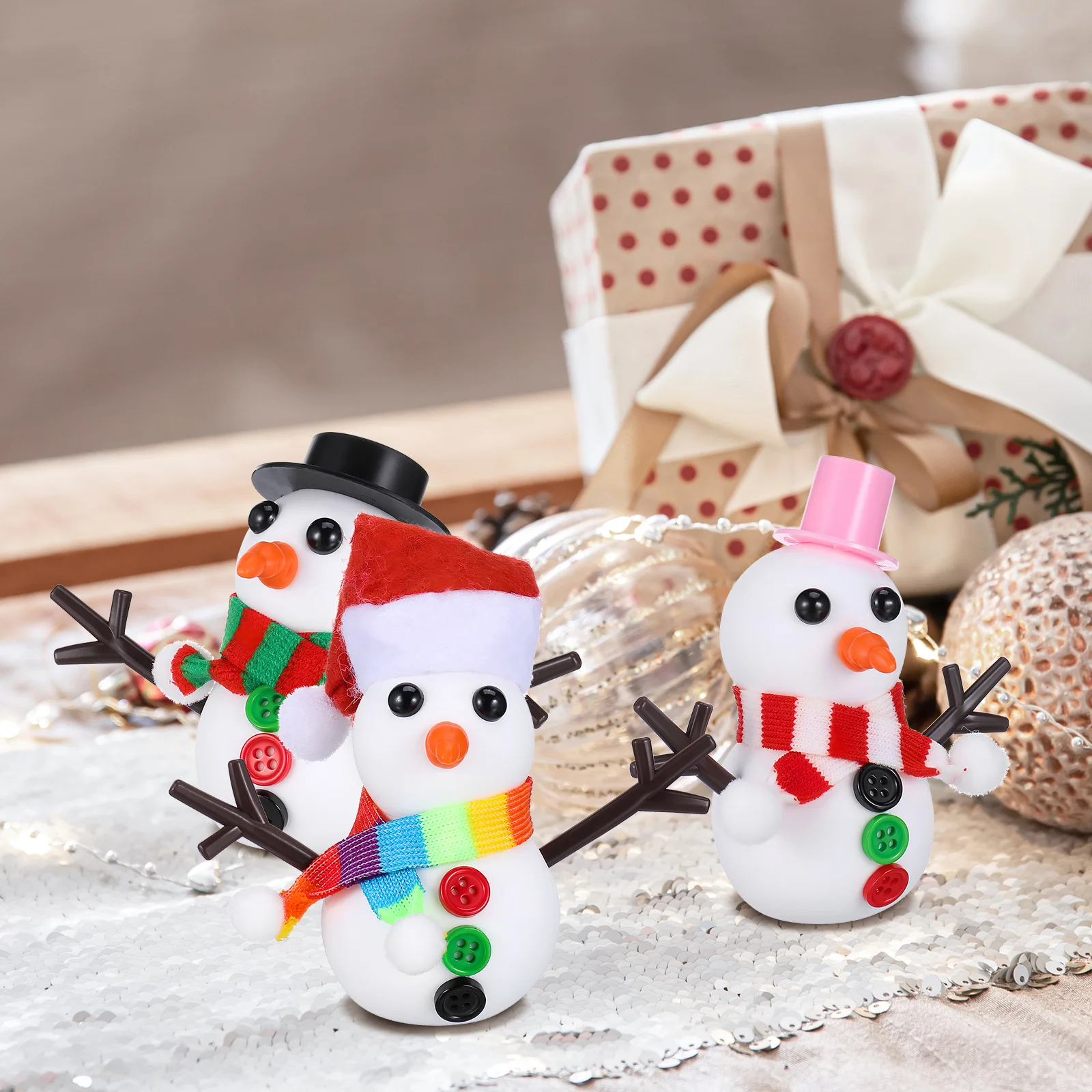 96-delige Kerst Sneeuwpop Knutselset Polymeerklei Set Kinderen Knutselset Feestdagen Cadeautjes Winterfeest Activiteiten