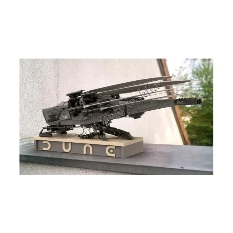 374 Uds. Moc Ideas Dune Ornithopter soporte de exhibición bloques de construcción para 10327 montaje de ladrillos de construcción para regalos de niños
