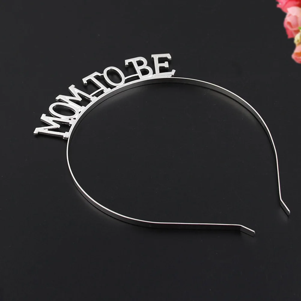 

2pcs Alloy Hair Headband Elegant Wedding Party Costume Mom To Be Headwear For Adults Lightweight Comfortable Fun Gift Silver