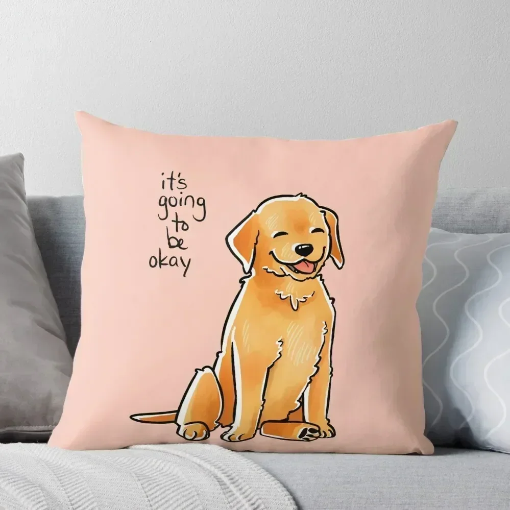 

It Will Be Okay Puppy Throw Pillow Pillow Case Christmas Sofa Cushion Cover Throw Pillow Cushion Covers For Living Room