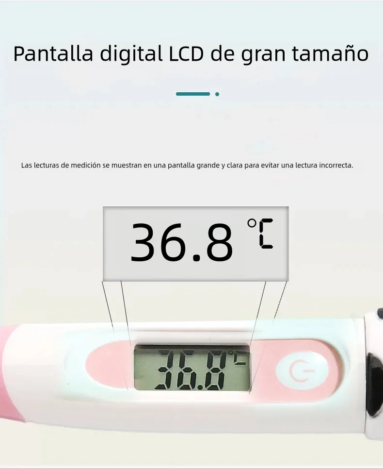 Großhandel 10-teiliges digitales Thermometer für Erwachsene und Kinder, Cartoon, elektronisch, weicher Kopf, menschliches Achselhöhlenfieber,