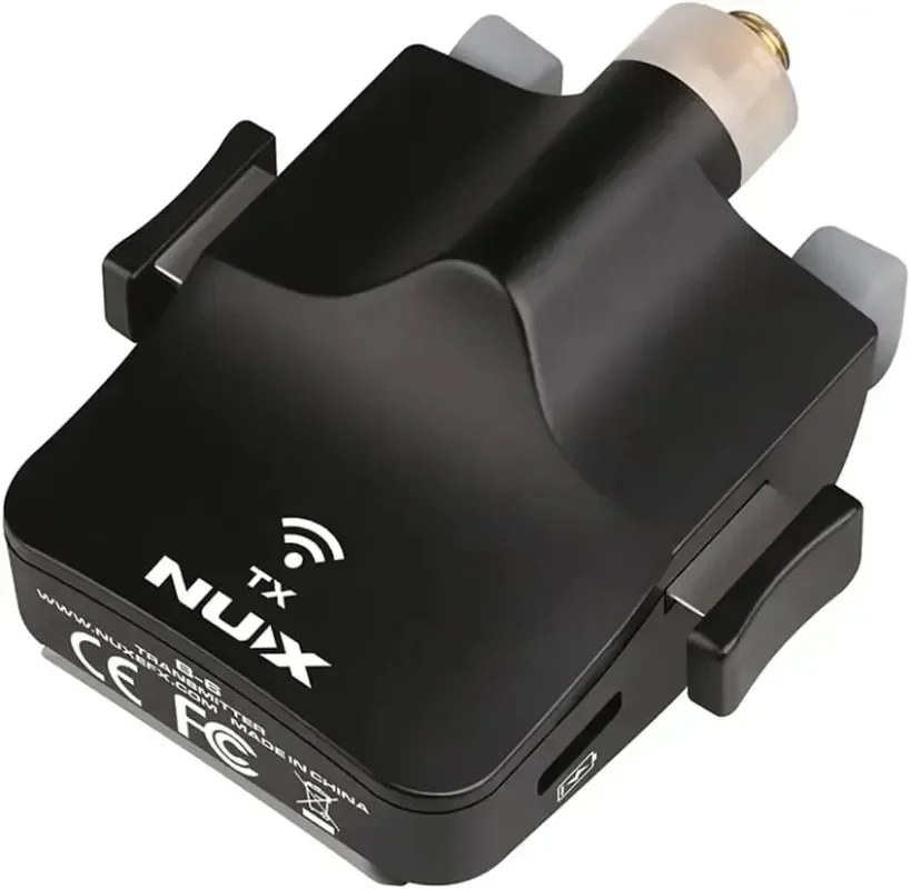 NUX B6 Wireless Saxophone Microphone 2.4GHz Lapel Mic with 24-bit HD Audio for Smartphone PC Live Performance