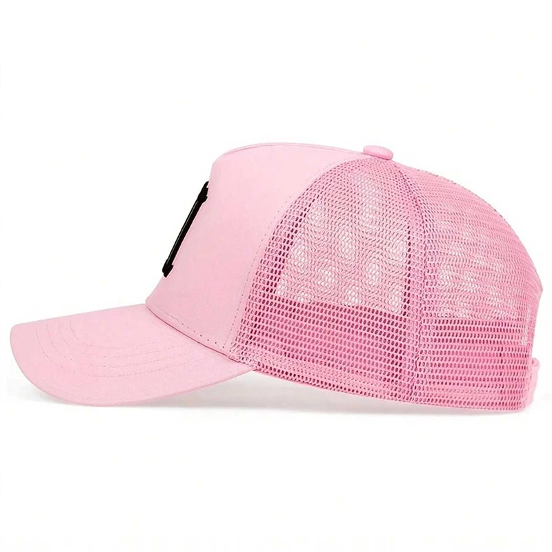 Unisex M Buchstaben-Stickerei Baseball-Netzkappen Hip-Hop-Kappe Frühling Sommer Outdoor Verstellbare Freizeithüte Sonnenschutzhut – Detail 7