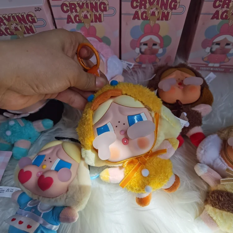 

New Genuine Crybaby Crying Again Series Blind Box Bag Vinyl Face Doll Crybaby Plush Pendant Keychain Mystery Box Toy Ornament