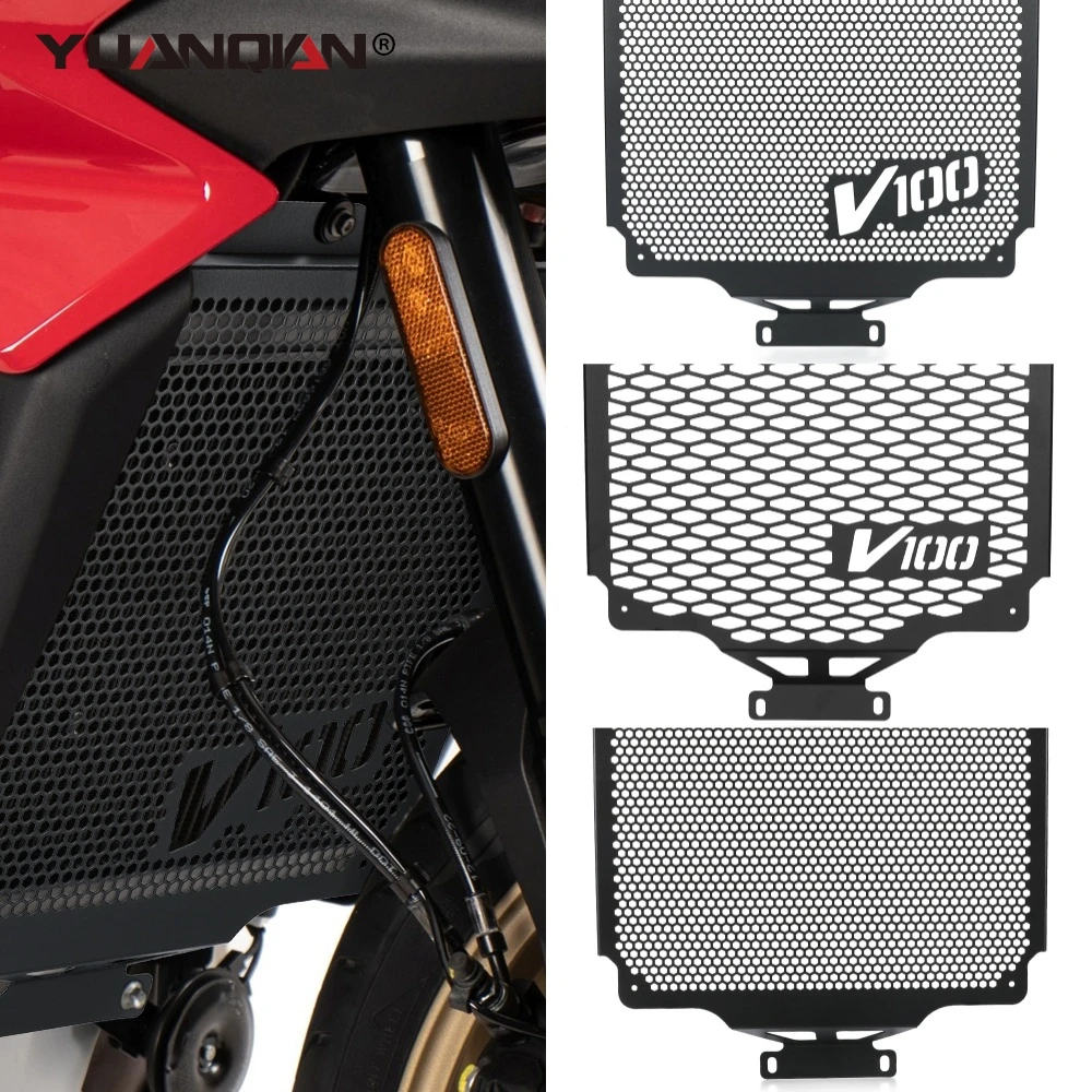 

Motorcycle Radiator Grille Guard Cover Protector Grill Protection 2025 For Moto Guzzi V100 Mandello / S 2022-2024 Stelvio 1000