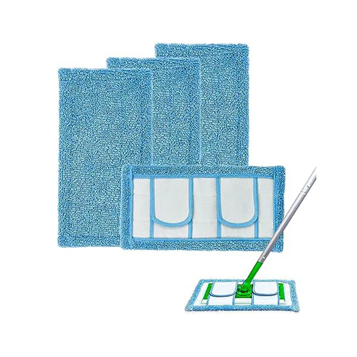 قطعة قماش بديلة للممسحة مناسبة لقماش بديل الممسحة الرطبة والجافة ذات الاستخدام المزدوج من نوع الحزام