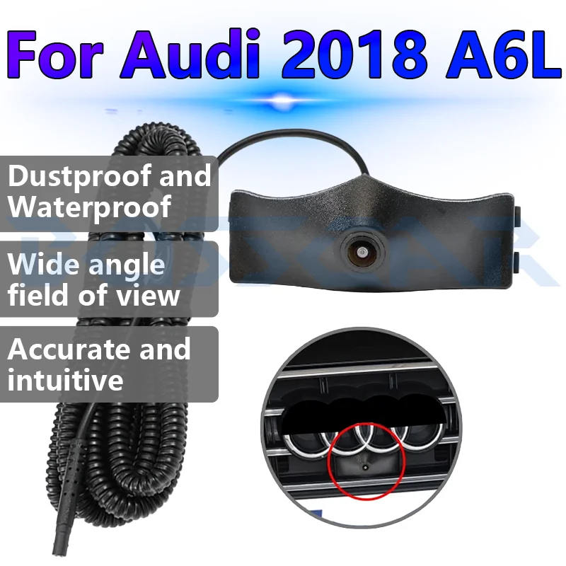 

For Audi 2018 A6L Front View Camera AHD 1080P Night Vision Wide Ange 150° Lens Waterproof Monitor Car Electronics Accessories