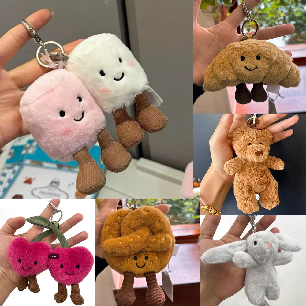#HOT Jelly Fun Series Keychain Cute Soothing Companion Plush Doll Soothing Toy Festival Gifts