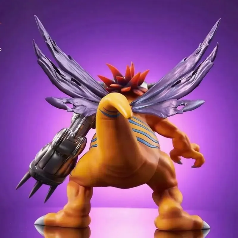 Anime digimon aventura figura guerra metal greymon figura de ação pvc estátua desktop exibição decorativa coleção modelo brinquedos presentes