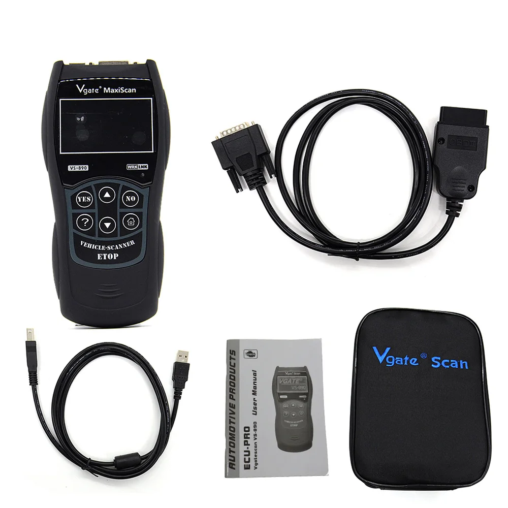 

Vgate VS 890 OBD2 Diagnostic Scanner VS890 SCAN Tool VS 890 CAN-BUS Multi-Languages OBD 2 Car Code Reader